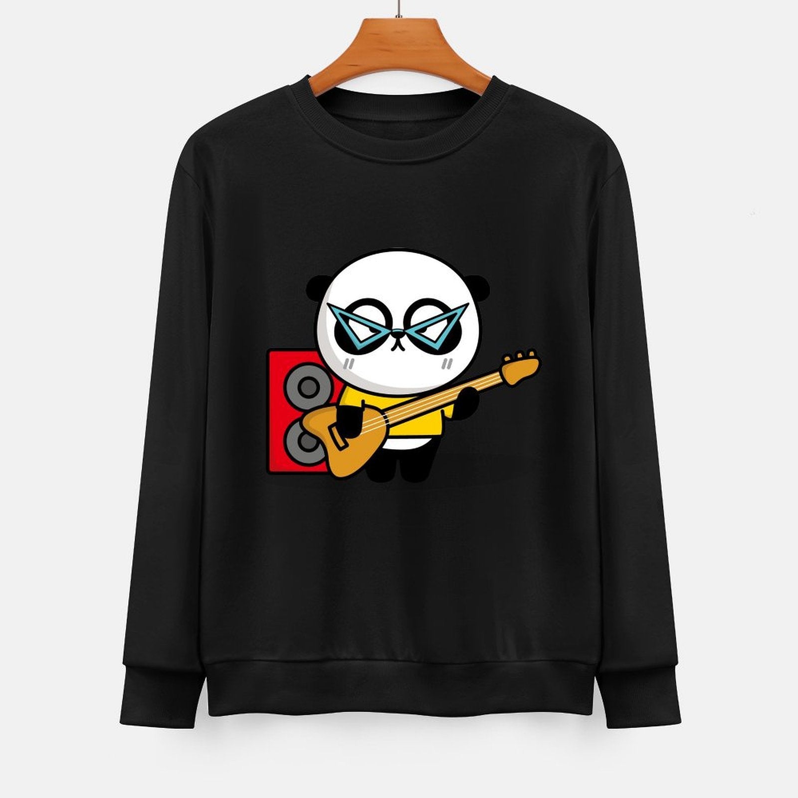 Front Patterned Long Sleeve TopSeamless Fade-Proof